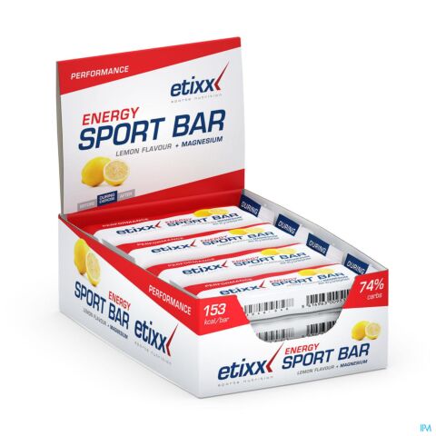 Etixx Energy Sport Bar Lemon 12x40g