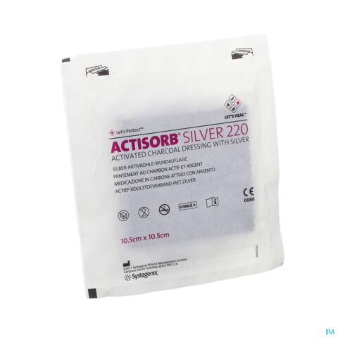 Actisorb Silver 220 Kp 10,5x10,5cm 1 Mas105de