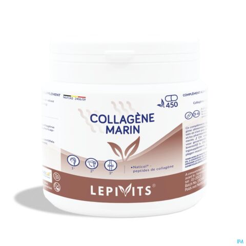 Lepivits Marine Collagen Pack Pot Caps 450