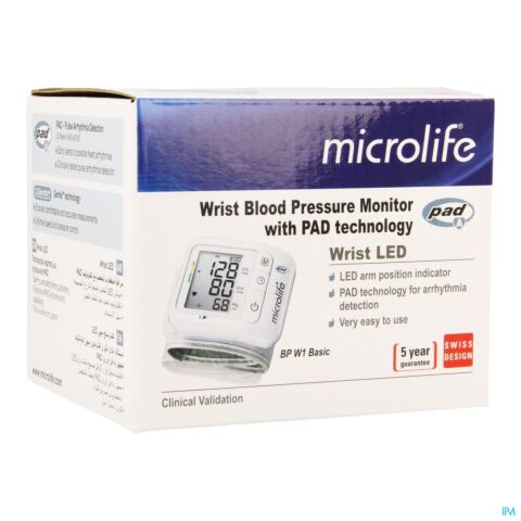 Microlife BPW1 Basic Bloeddrukmeter Automatisch Pols 1 Stuk