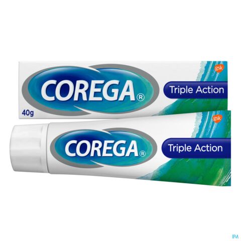 Corega Triple Active Tandprothese Kleefcrème 40g