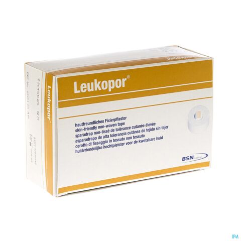 Leukopor A/allergie Rol 2,50cmx9,2m 12 245400