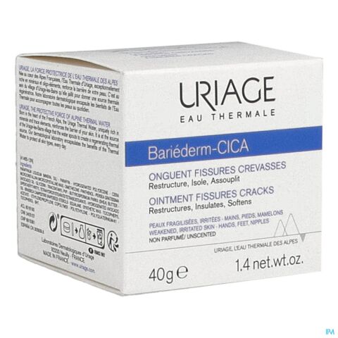 Uriage Bariéderm Kloven & Barsten Isolerende Herstellende Zalf Pot 40g