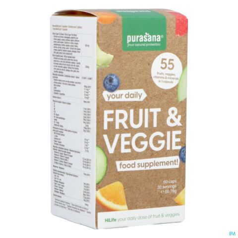 Purasana Fruit&veggie Multivitamine V-caps 60
