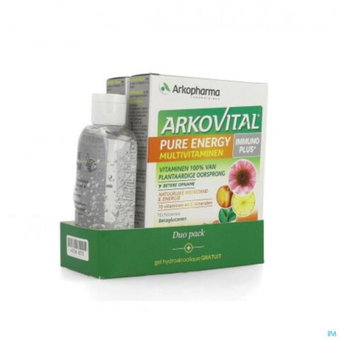 Arkovital Pure Energy Comp 2x30 + Gel Gratis 110ml