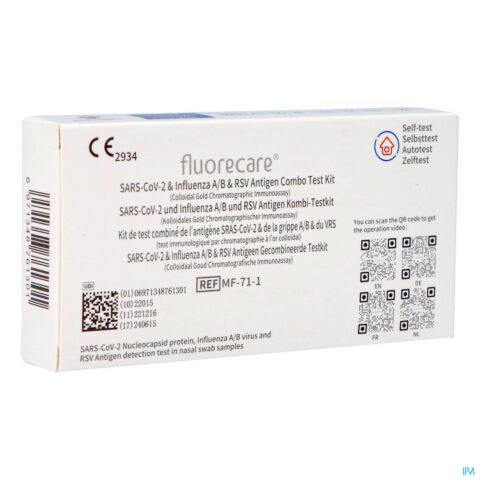 Fluorecare Combi Cov-influen A/b-rsv Zelftest Osms