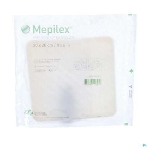 Mepilex Schuimverb Sil Abs Ster 20x20cm 1 294400