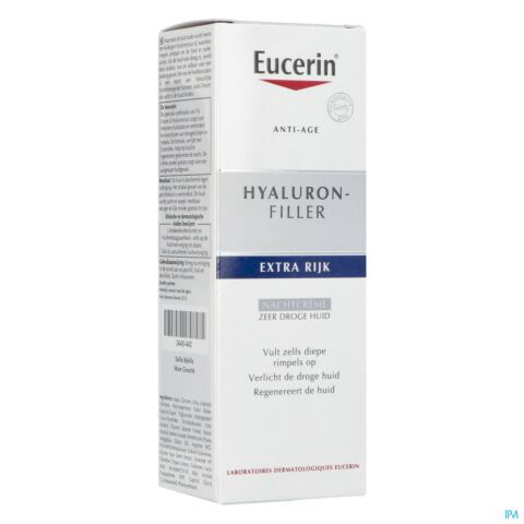 Eucerin Hyaluron Filler Extra Rijk Nachtcrème 50ml