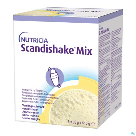 Scandishake Mix Vanille Zakje 6x85g Nf