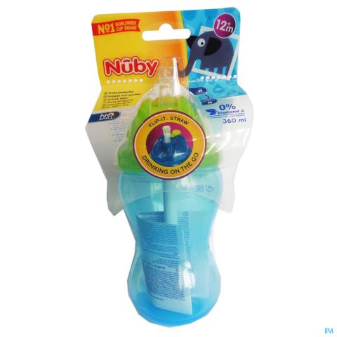 Nûby Flip-It™ antilekbeker – 360ml - 12m+
