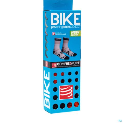 Compressport Racing Socks Bike Bl/re T5