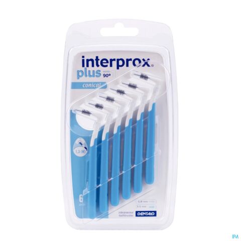 Interprox Plus Brush Interdentaal Konisch Blauw 6 Stuks