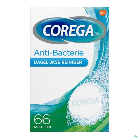 Corega Tabs Anti-Bacterieel 66 Tabletten