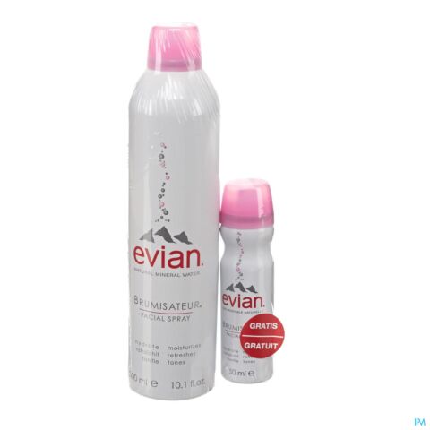 Evian Verstuiver Promopack 300ml+150ml Gratis