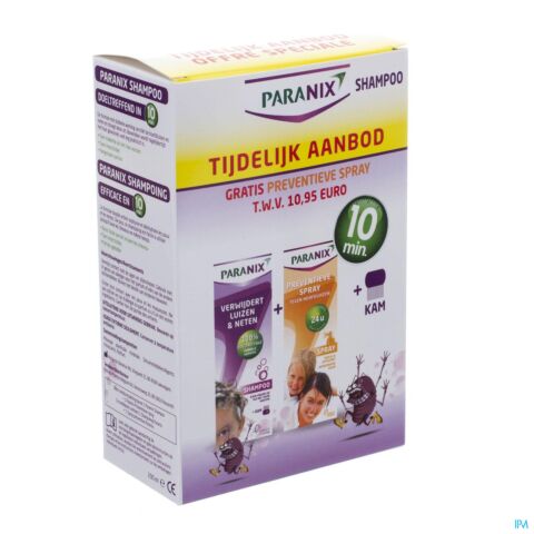 Paranix Duo Shampoo + Kam + Gratis Prev. Spray