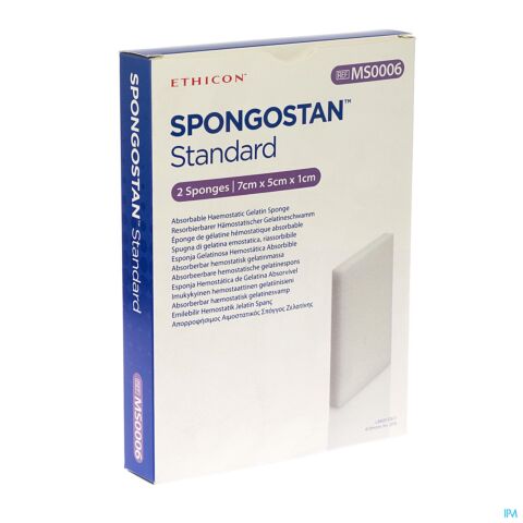 Spongostan Standaard 70x50x10mm 2 Ms0006