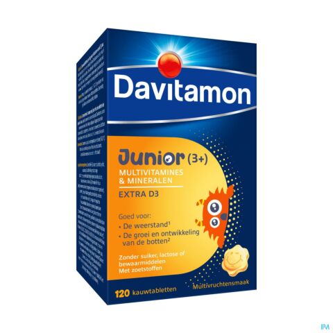 Davitamon Junior Multivruchten 120 Tabletten