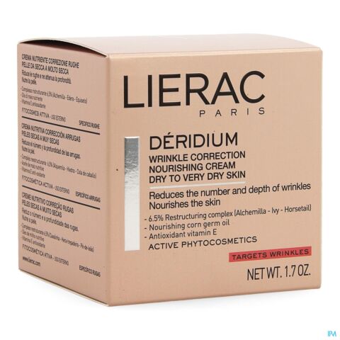 Lierac Déridium Anti-Aging Droge Huid Creme 50ml