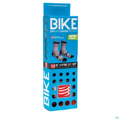 Compressport Racing Socks Bike Bl/re T2