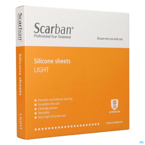 Scarban Light Siliconeverband Wasbaar +50ml 5x30cm 2 Stuks