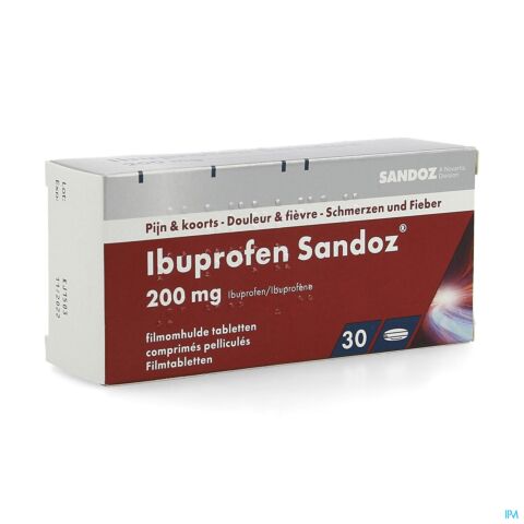 Ibuprofen Sandoz 200mg 30 Tabletten