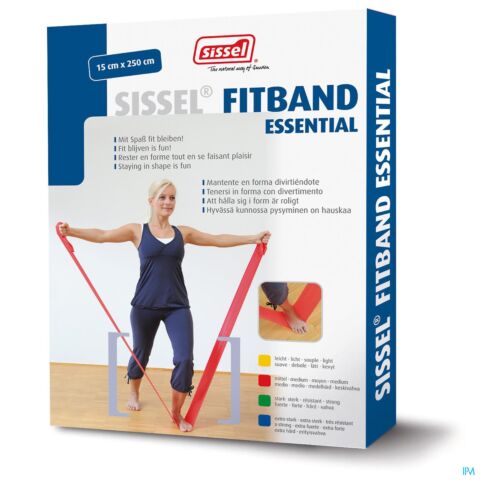 Sissel Fitband Essential 15cmx2,5m Strong Groen
