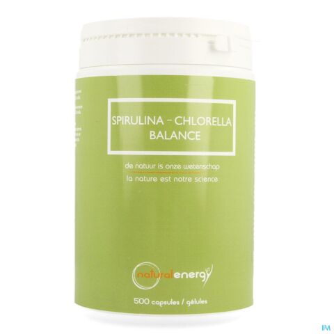 Natural Energy Spirulina-Chlorella Balance 500 Capsules