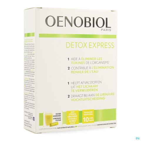 Oenobiol Detox Express Gember/Citroen 10 Sticks