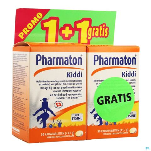 Pharmaton Kiddi Chew Kauwtabletten 2x30 Promo