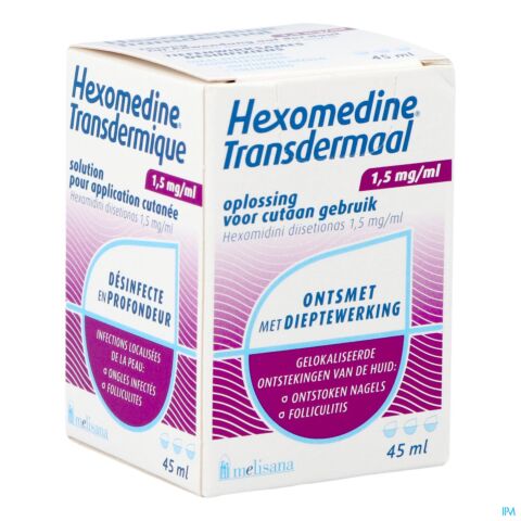 Hexomedine Transcutanee Oplossing 45ml