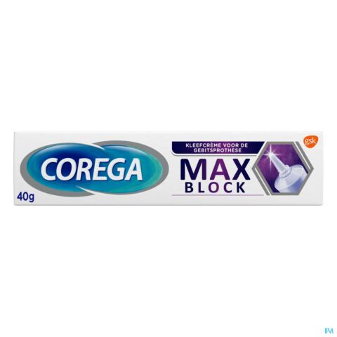 Corega Max Block Kleefcrème Gebitsprothese 40g
