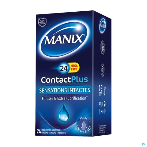 Manix Contact Plus Condomen 24