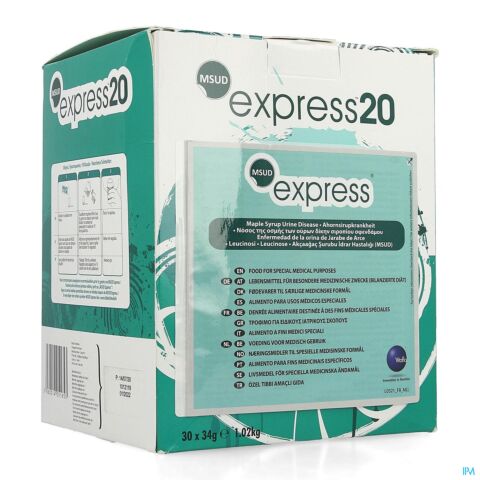 Msud Express 20 Niet Gearomatiseerd 30x34g