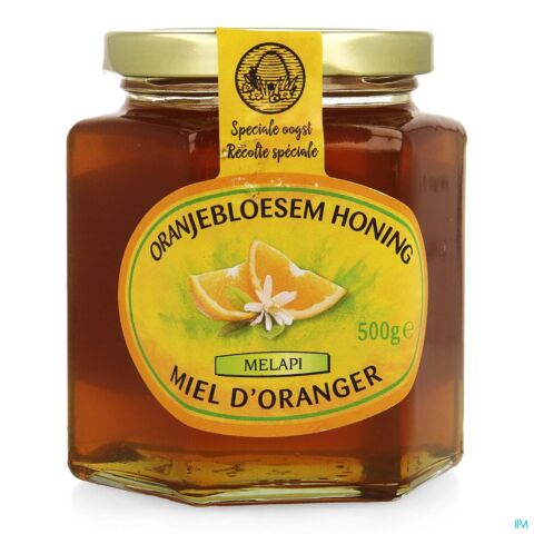 Melapi Honing Oranjebloesem Zacht 500g 5530