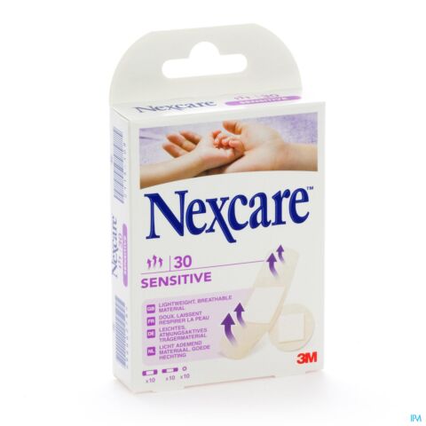 Nexcare 3m Sensitive Assorted Strips 30 N0930as
