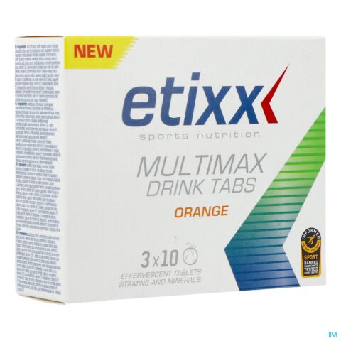 Etixx Multimax Drink Orange Tube Tabl 3x10