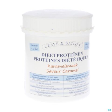 Crave & Satisfy Dieetproteinen Karamel Pot 200g