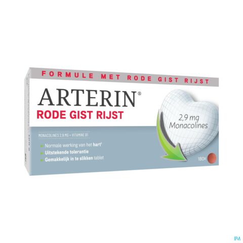 Arterin Rode Gist Rijst Comp 180