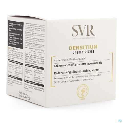 SVR Densitium Rijke Crème Gelaat Anti-Rimpel Droge Huid 50ml