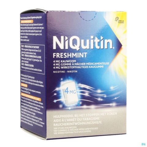 Niquitin Mint 4,0mg Kauwgom 100