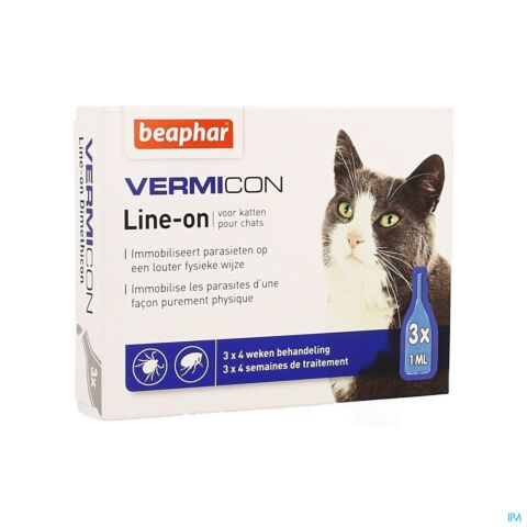 Beaphar Vermicon Line-on Kat 3x1ml