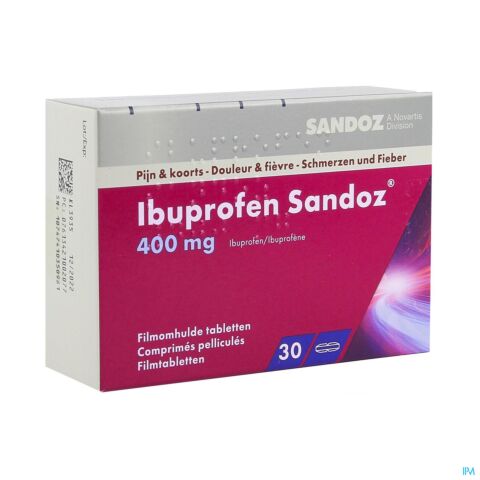 Ibuprofen Sandoz 400mg 30 Tabletten