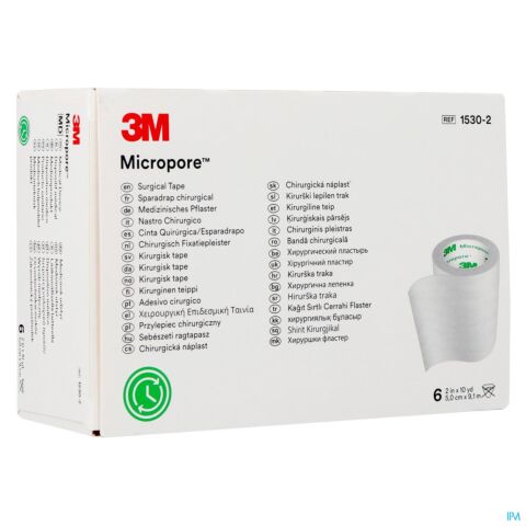 Micropore 3m Hechtpleister 50mmx9,14m Rol 6 1530