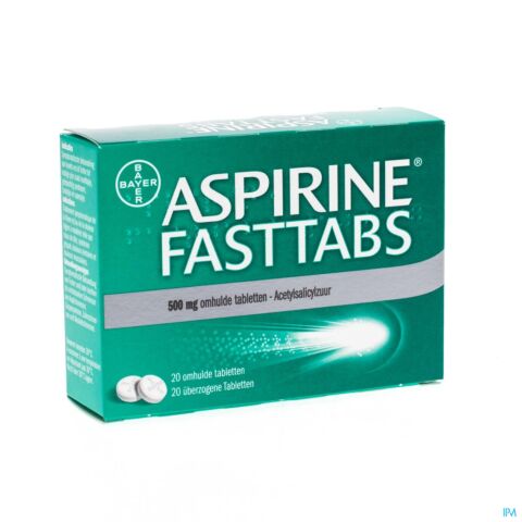 Aspirine Fasttabs 500mg 20 Tabletten