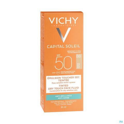 Vichy Zon Idéal Soleil Getinte BB Crème Dry Touch SPF50 50ml