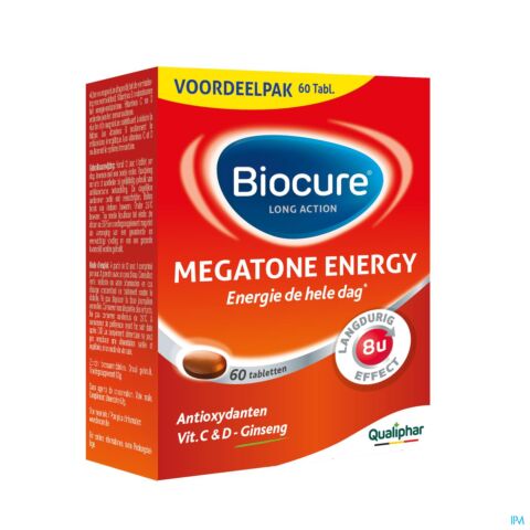 Biocure Long Action Megatone Energy Boost Adult 60 Tabletten