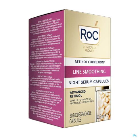 Roc Retinol Correx.line Smooth.night Serum Caps 30