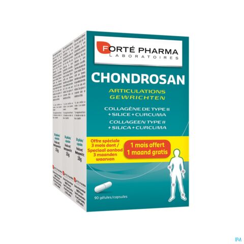 Forté Pharma Chondrosan Gewrichten 2+1 Maand Gratis 90 Capsules