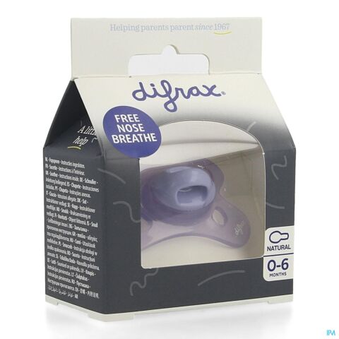 Difrax Fopspeen Natural 0-6 M Special Ed. Lavendel