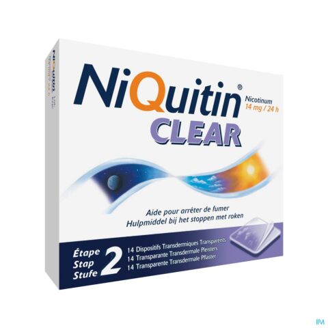Niquitin Clear 14mg 14 Pleisters